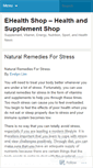 Mobile Screenshot of ehealthshop.wordpress.com
