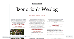 Desktop Screenshot of izonorion.wordpress.com