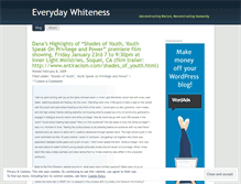 Tablet Screenshot of everydaywhiteness.wordpress.com