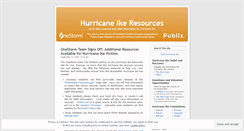 Desktop Screenshot of hurricaneikeresources.wordpress.com