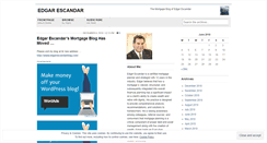 Desktop Screenshot of edgarescandar.wordpress.com