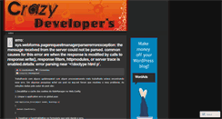 Desktop Screenshot of crazydevelopers.wordpress.com