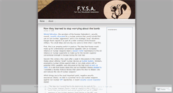 Desktop Screenshot of fysa.wordpress.com