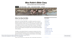 Desktop Screenshot of missrobin.wordpress.com