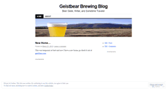 Desktop Screenshot of geistbear.wordpress.com
