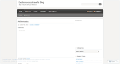 Desktop Screenshot of exoticmoroccotravel.wordpress.com