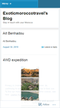 Mobile Screenshot of exoticmoroccotravel.wordpress.com