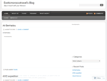Tablet Screenshot of exoticmoroccotravel.wordpress.com
