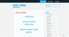 Desktop Screenshot of ambja.wordpress.com