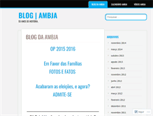 Tablet Screenshot of ambja.wordpress.com