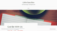 Desktop Screenshot of littlesassbox.wordpress.com