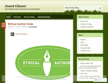 Tablet Screenshot of janetglaser.wordpress.com