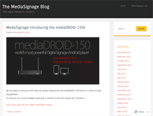Tablet Screenshot of digitalsignages.wordpress.com