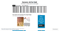 Desktop Screenshot of genesisart.wordpress.com