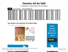 Tablet Screenshot of genesisart.wordpress.com