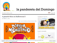 Tablet Screenshot of lapanderetadeldomingo.wordpress.com