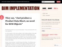 Tablet Screenshot of bimimplementation.wordpress.com