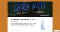 Desktop Screenshot of 206community411.wordpress.com