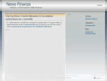 Tablet Screenshot of newsfinanza.wordpress.com