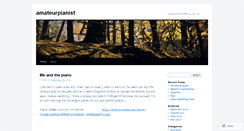 Desktop Screenshot of amateurpianist.wordpress.com