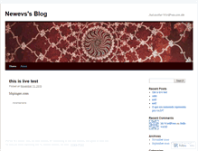 Tablet Screenshot of newevs.wordpress.com