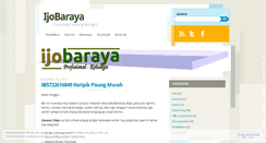 Desktop Screenshot of ijobaraya.wordpress.com