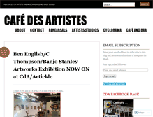 Tablet Screenshot of cafedesartisteslewes.wordpress.com