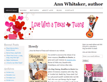 Tablet Screenshot of annwhitakerauthor.wordpress.com