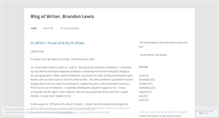 Desktop Screenshot of brandonblewis.wordpress.com