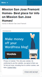 Mobile Screenshot of missionsanjosefremont.wordpress.com
