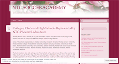 Desktop Screenshot of ntcsocceracademy.wordpress.com