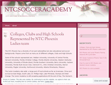 Tablet Screenshot of ntcsocceracademy.wordpress.com