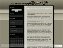 Tablet Screenshot of jeffandchristinahoward.wordpress.com