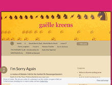 Tablet Screenshot of gaellekreens.wordpress.com