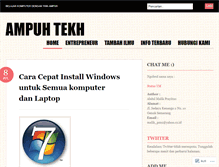 Tablet Screenshot of ampuh1992.wordpress.com
