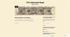 Desktop Screenshot of 1701albemarle.wordpress.com