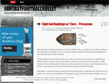 Tablet Screenshot of fantasyfootballbullet.wordpress.com