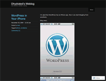 Tablet Screenshot of dhydrated.wordpress.com