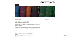 Desktop Screenshot of churchywords.wordpress.com