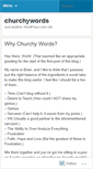 Mobile Screenshot of churchywords.wordpress.com
