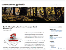 Tablet Screenshot of constructionsupplies101.wordpress.com