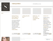 Tablet Screenshot of makeupvideos.wordpress.com
