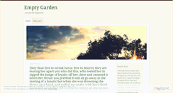 Desktop Screenshot of emptygarden.wordpress.com