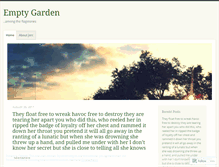 Tablet Screenshot of emptygarden.wordpress.com