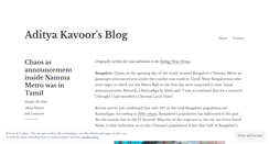 Desktop Screenshot of kavoor.wordpress.com