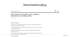 Desktop Screenshot of historiainter4b33.wordpress.com