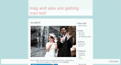 Desktop Screenshot of megalexwedding.wordpress.com