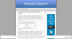 Desktop Screenshot of educaenfermeria.wordpress.com