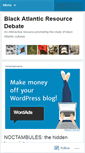 Mobile Screenshot of blackatlanticresource.wordpress.com
