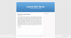 Desktop Screenshot of lelandakaharuo.wordpress.com